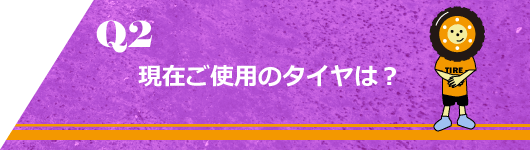 Q2. 現在使用しているタイヤは？